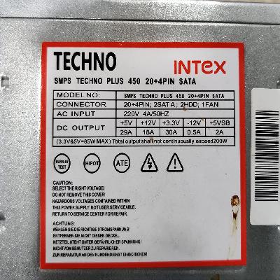 SMPS Techno 450 20 4 Pin Sata