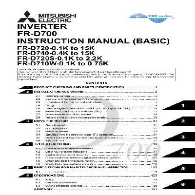 Mitsubishi FR D700 Manual