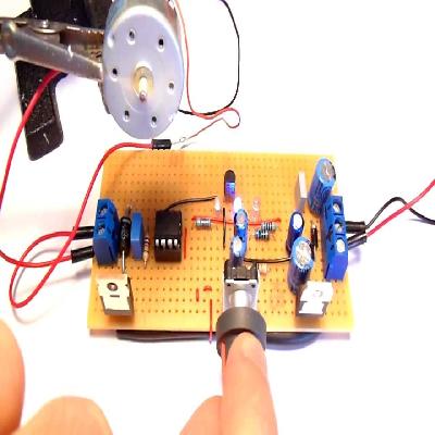 DC Motor Speed Controller Box And Sensor On-Off Working