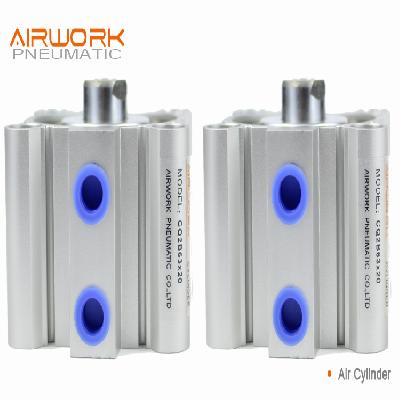 Aluminum Compressed Air Cylinder Compact Pneumatic Piston Cylinder Tube
