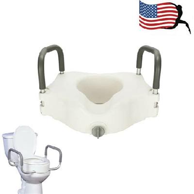 Raised Toilet Seats With Arms For Senior Citizen 