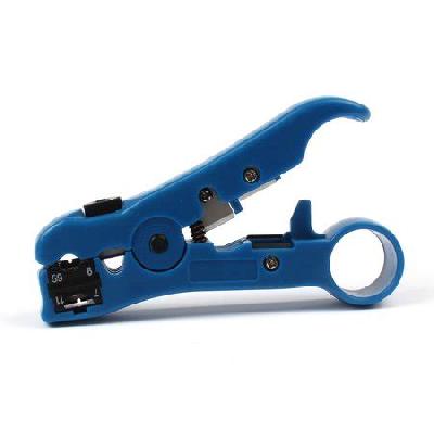Portable Coax Coaxial Cable Wire Cutter Stripper For Rg59 Rg6 Stripping Tool Blue