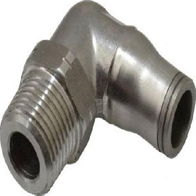 Push Metal Male Elbow