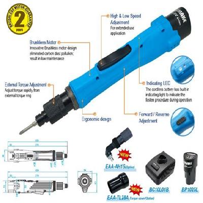 Auto Shut Off Industrial Cordless Screwdrivers
