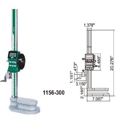 Digital Height Gage With Driving Wheel,