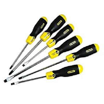 Stanley STHT65242-8 6 Pieces Cushion Grip Screwdriver Set