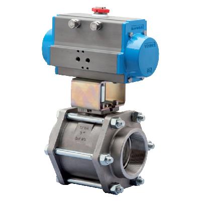 S S Three Piece Ball Valves