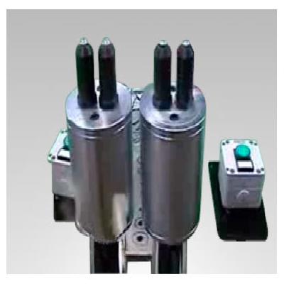 Heads for multiple rivetings