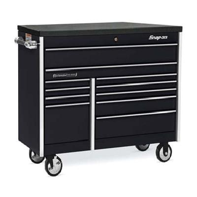 Roll Cab, Double Bank, 11 Drawers, Gloss Black Tool Storage