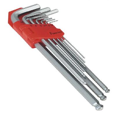 Ball-End Hex Key Set 9pc Long Metric