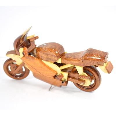 3026 Ajanta Racing Bike Wooden Card Holder
