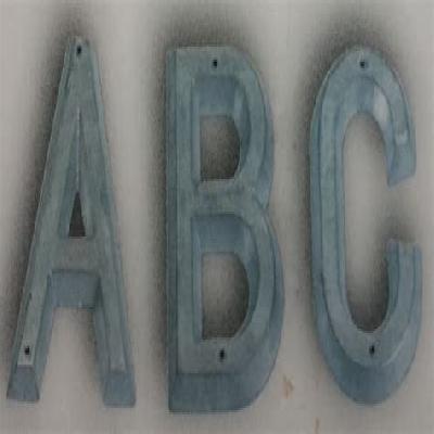 plastic foundry pattern letters