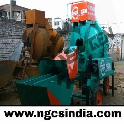 3 Bin 750 RM Reversible Drum Type Mini Mobile Batching Plant