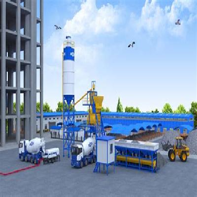 Batching Plant Type With Hoppers