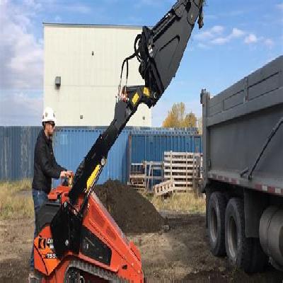 Skid Steer With Dumper Bucket