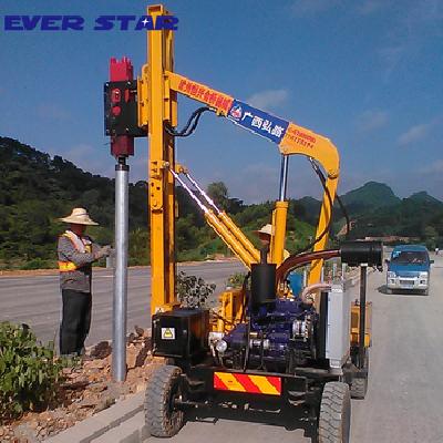 Crash Barrier Installation Machine