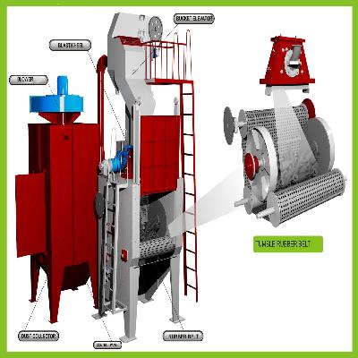 Tumblast Type Shot Blasting Machine