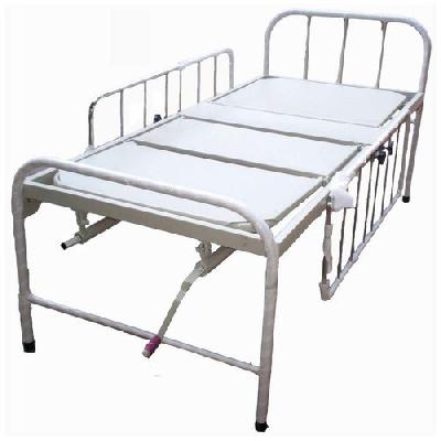 White Mild Steel Full Fowler Bed