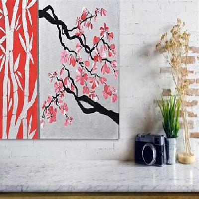 Bamboo Flower Painting