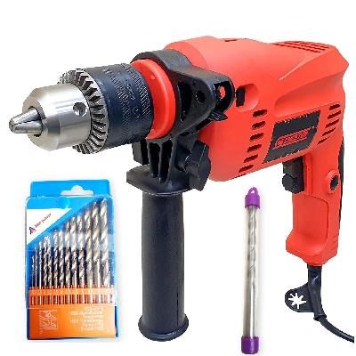 Cheston 13MM.13HSS and 1 Wall Bit Hammer Drill Machine SDS Chuck-650W, 2900-RPM