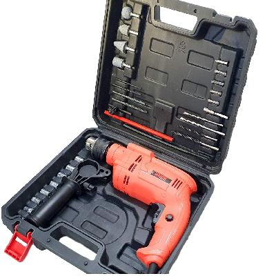 Cheston Drill Machine CH-6104.80 BOX Red With Combo, Chuck capacity  10 mm  Speed : 0-2600 rpm