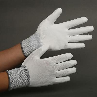 ESD PU Palm Coated Gloves