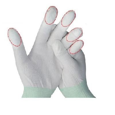 PU Finger Nylon Coated Glove