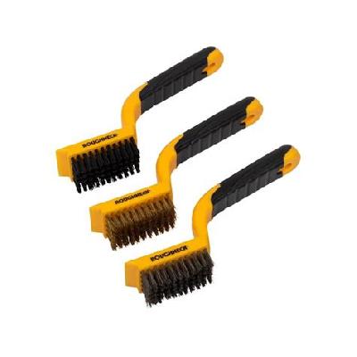 Three Piece Wire Brush Set
