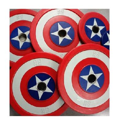 Captain America Steel Powerlifting Plates