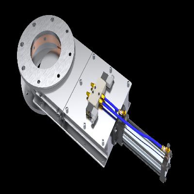 Pneumatic slide gate