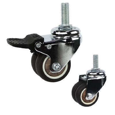 HEAVY DUTY TWIN WHEELS STAINLESS STEEL CASTER