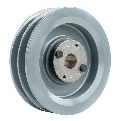 2 Groove Cast Iron Belt Pulley