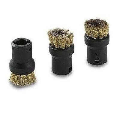 Round Brush With Brass Bristles