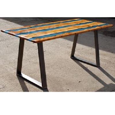 Epoxy Table Top - Transparent River Table