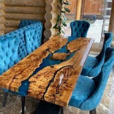 Epoxy Table Top Ocean Wave Table 2.5Ft X 4 Ft