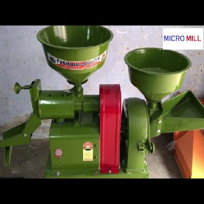 Semi Automatic Mini Rice Mill
