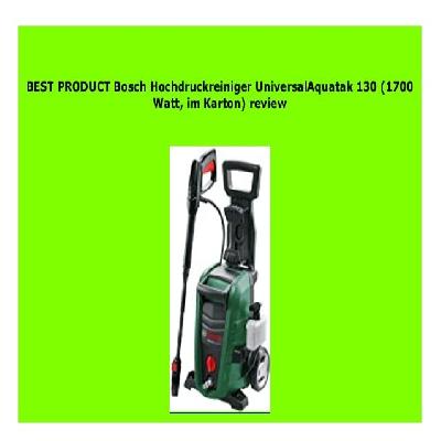 Bosch High Pressure Washer
