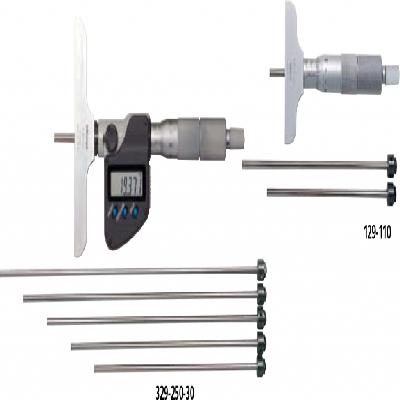 Interchangeable Rod Type Depth Micrometer