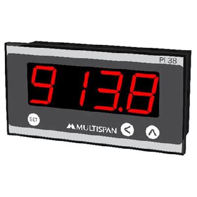 Multispan PI-38 Process Indicator, 4 Digit, 100 - 270 Vac