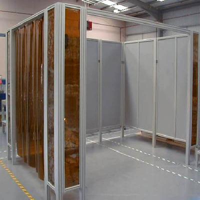 Welding Booth With Exhaust Facility