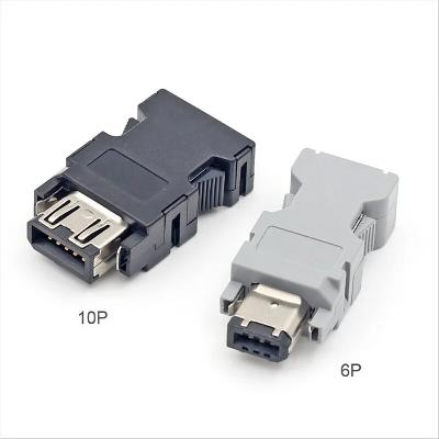 SM Connector SM-6 Pin 55100-0670 EEE 1394 Encoder Connector For Mitsubishi 
