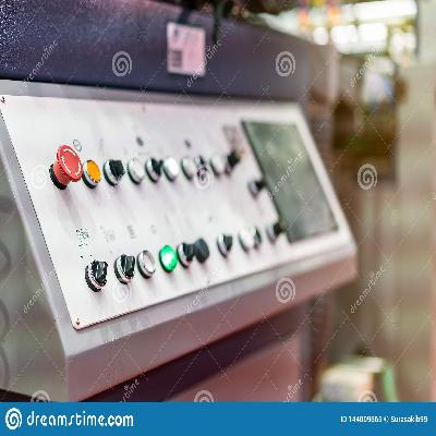 Control Panel Of Mechanical Printing Machine