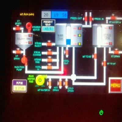 Yarn Dyeing Machine Control Panel