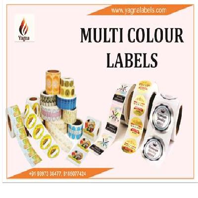Multicolor Preprinted Barcode Labels