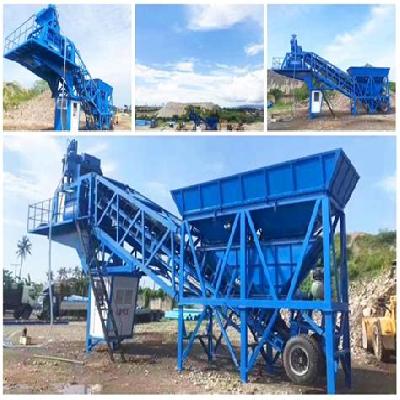 Mobile Concrete Batching Mixing Plant