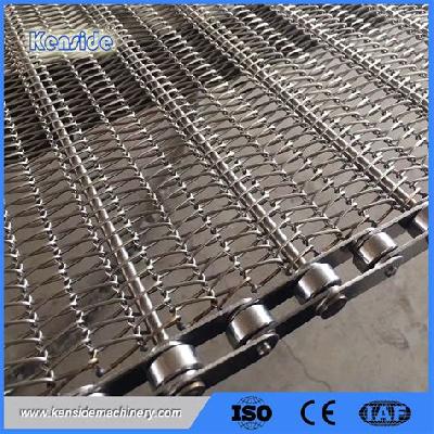 Steel mesh conveyor belt