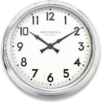 Chrome Promotional Oval Shape Wall Clock