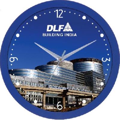 DLF Promotional Round with Square Wall Clock