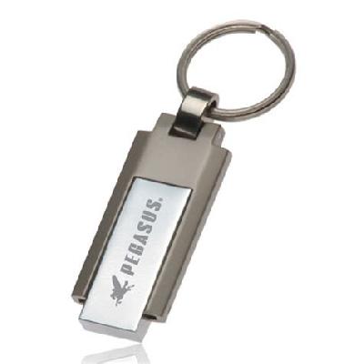 Swivel Metal Keychain USB