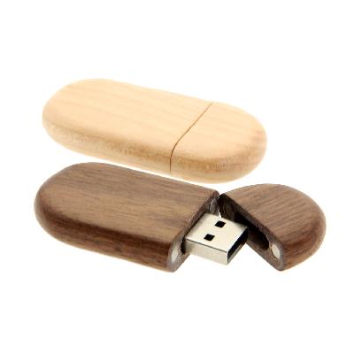 Wooden Oval Pendrive